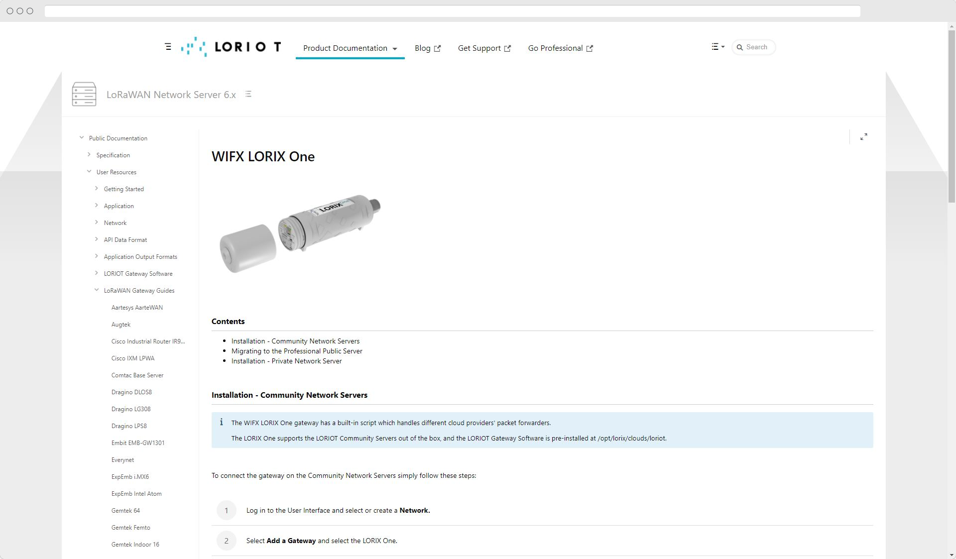 docs.loriot.io - Gateway 02